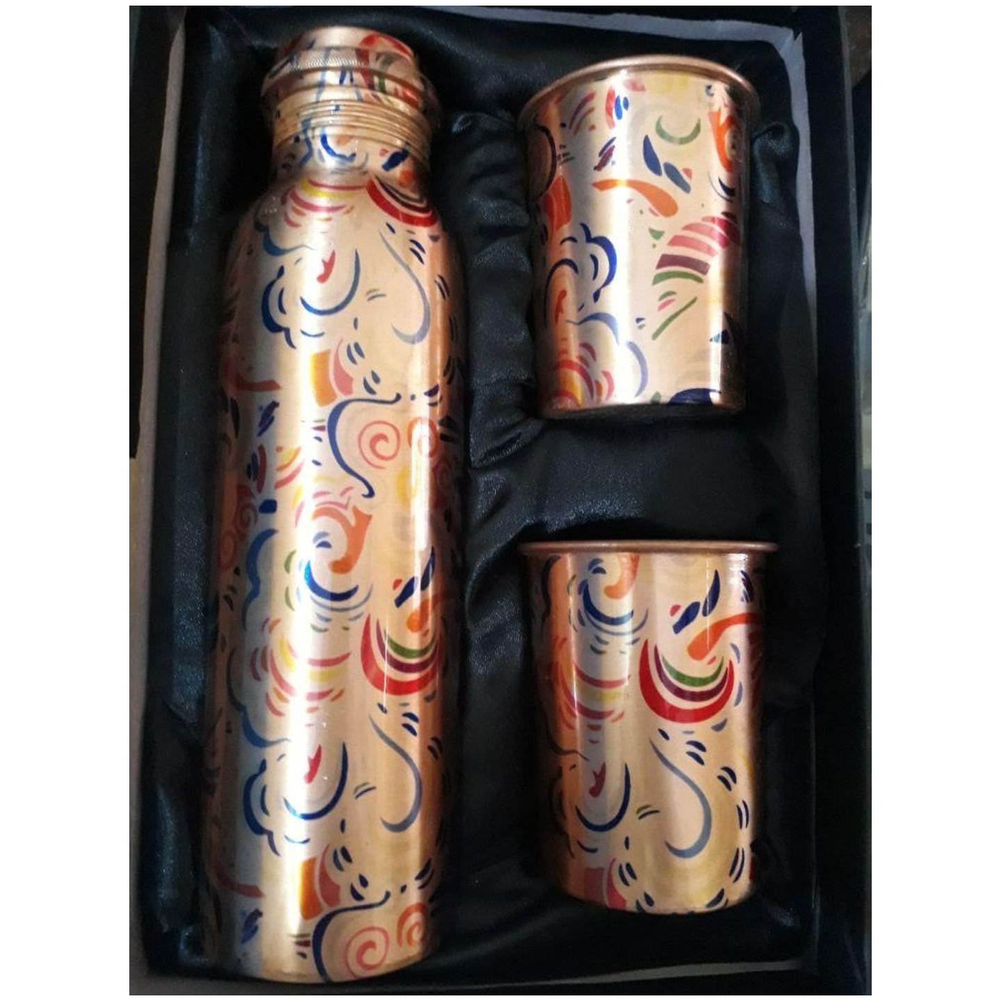 Coloured Copper Bottle Set