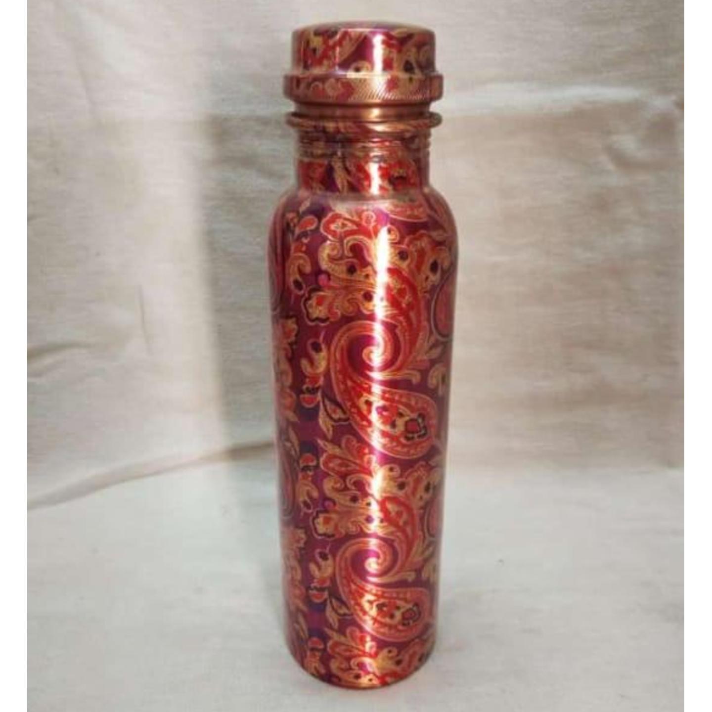 Coloured Copper Bottle