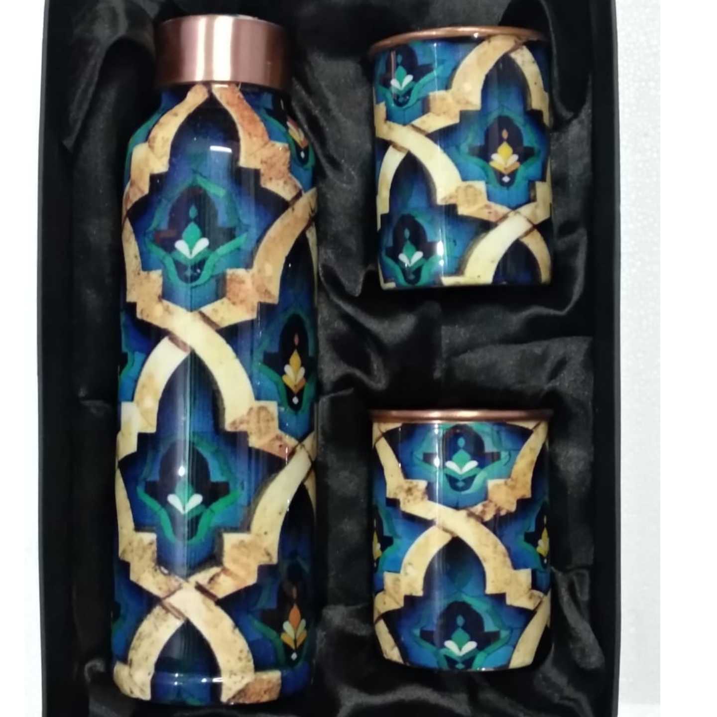 Coloured Copper Bottle Set