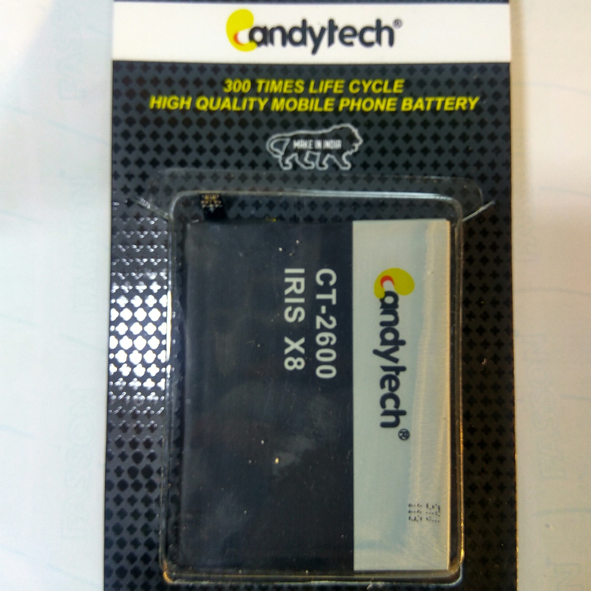iris x8 battery candytech