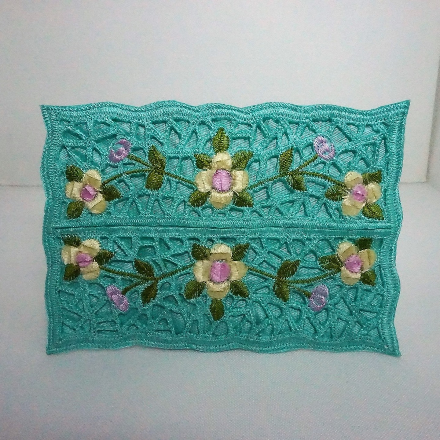 Pocket Tissue Cover (Blue-Green Colour)