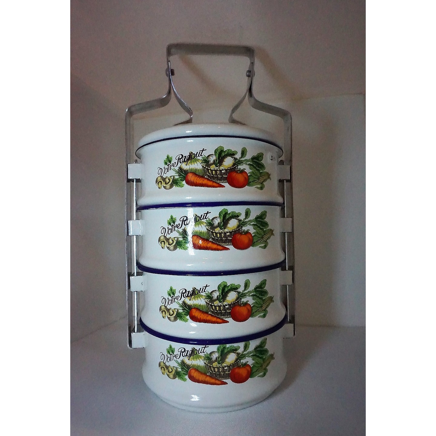 4 Tier Tiffin Carrier (Vegetables design)