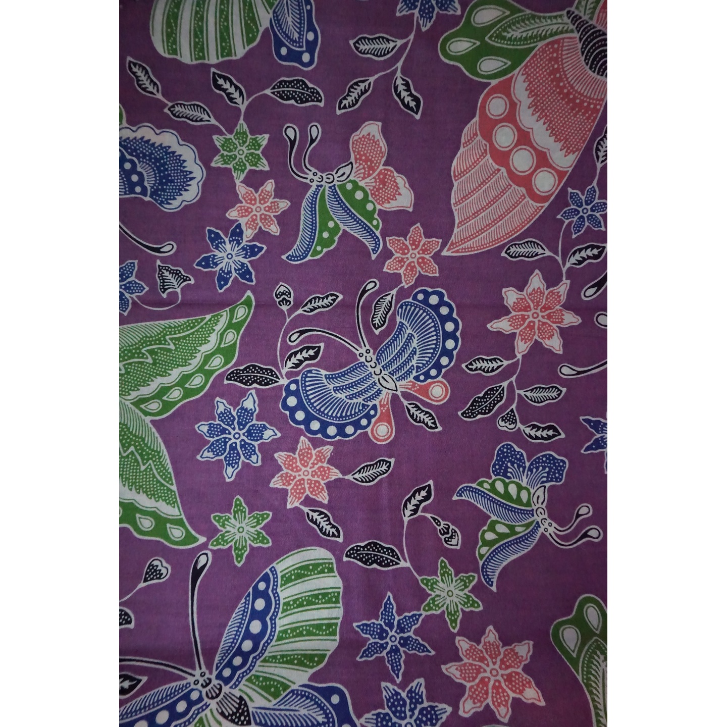 Sarong Batik- Butterfly Design ( Purple)