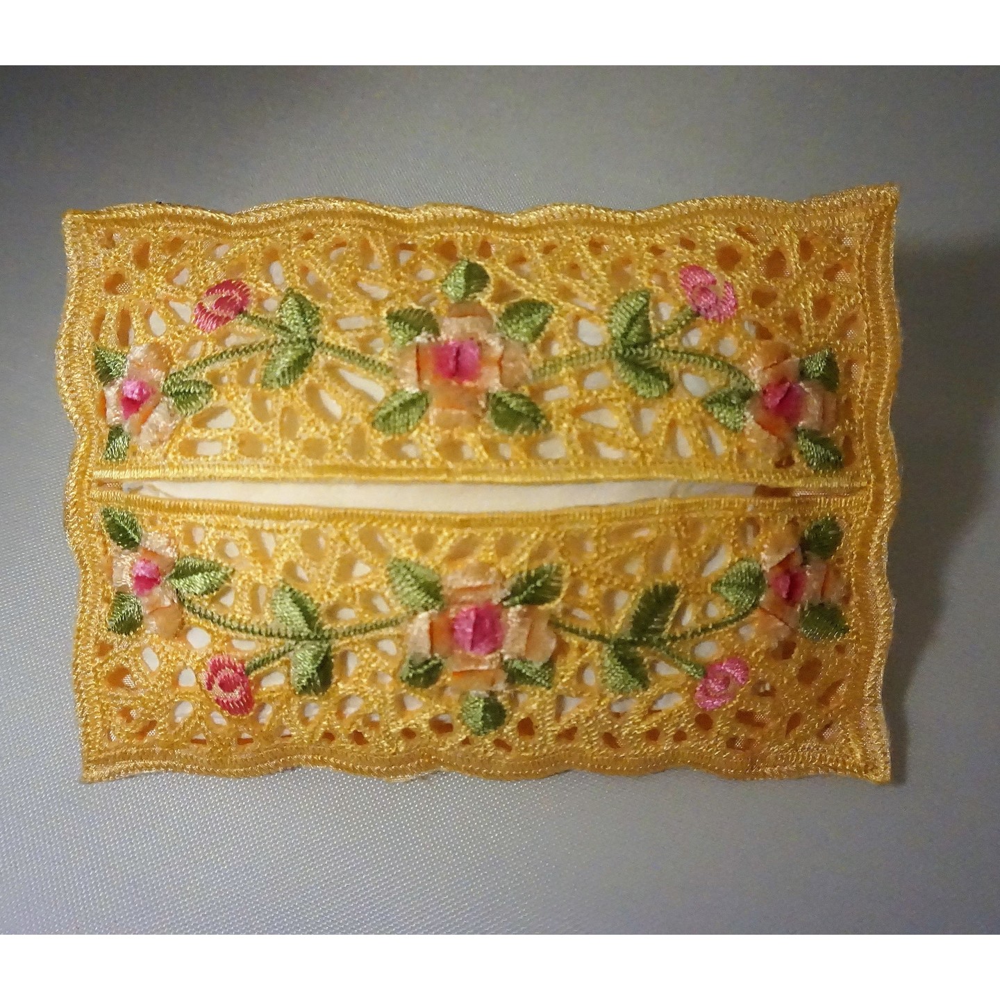 Pocket Tissue Cover (Bight Yellow Colour)