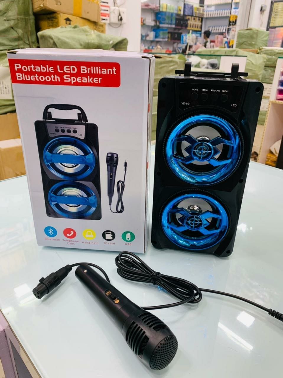 Portable LED Brilliant Bluetooth Speaker