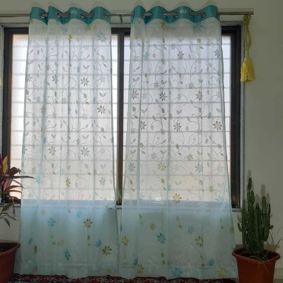 Attractive Door Curtain in Net Material Cloth 1 pcs of Package