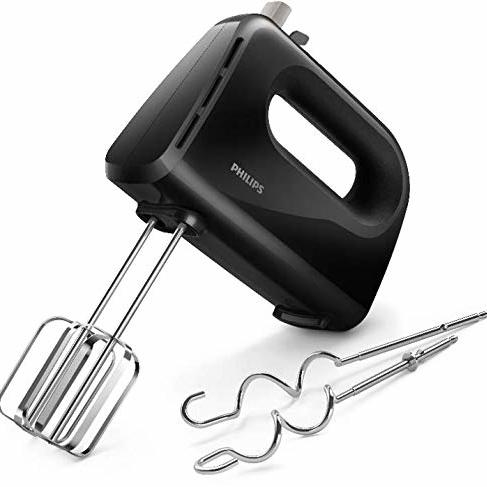 Philips Daily Collection HR3705/10 300-Watt Hand Mixer (Black)