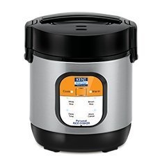 
KENT Personal Rice Cooker 0.9-litres 180-Watt (Black and Silver)