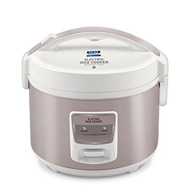 KENT Electric Rice Cooker 5-litres 860-Watt (White and Reddish Grey)