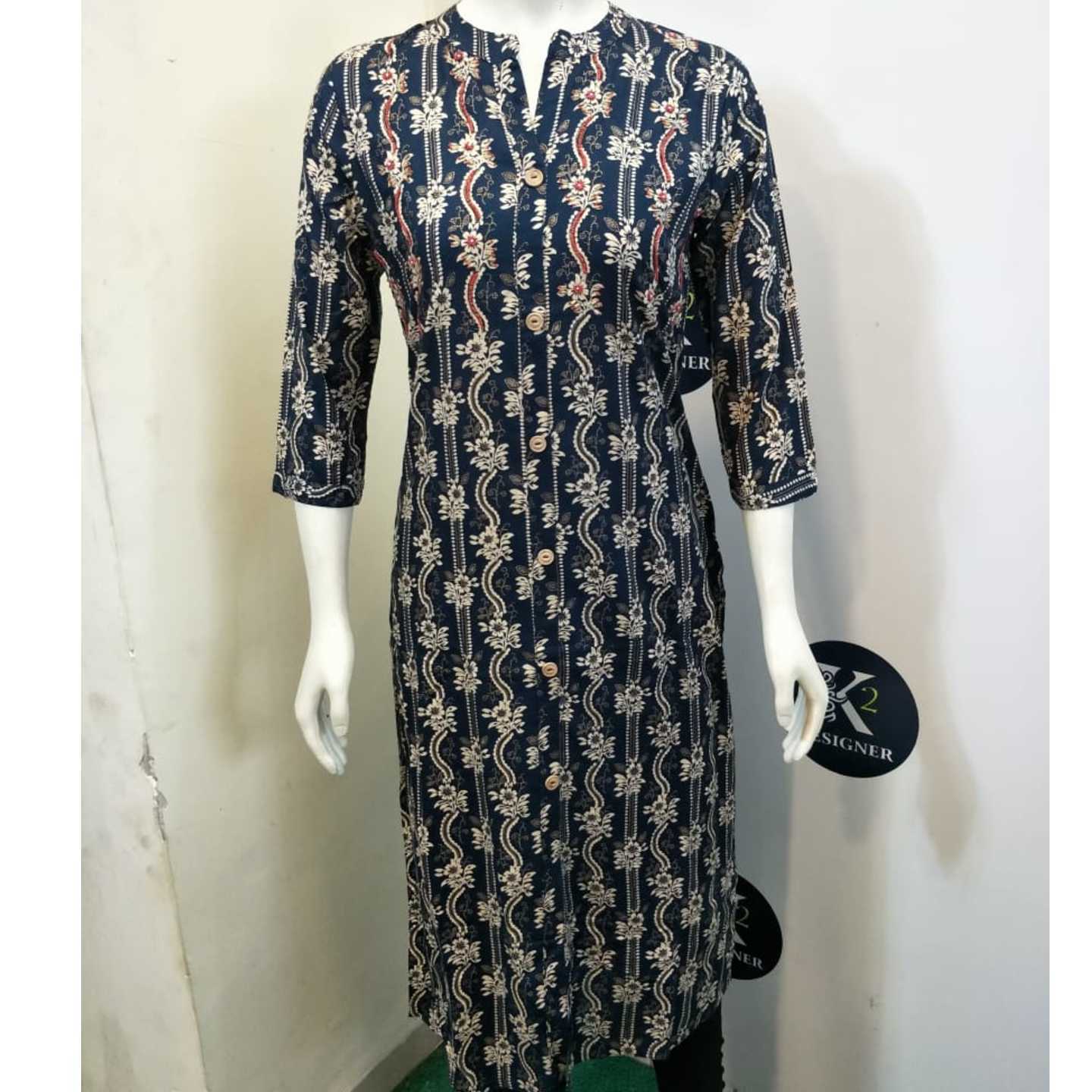 Label Saanz Handloom Cotton with Handwork Kurti