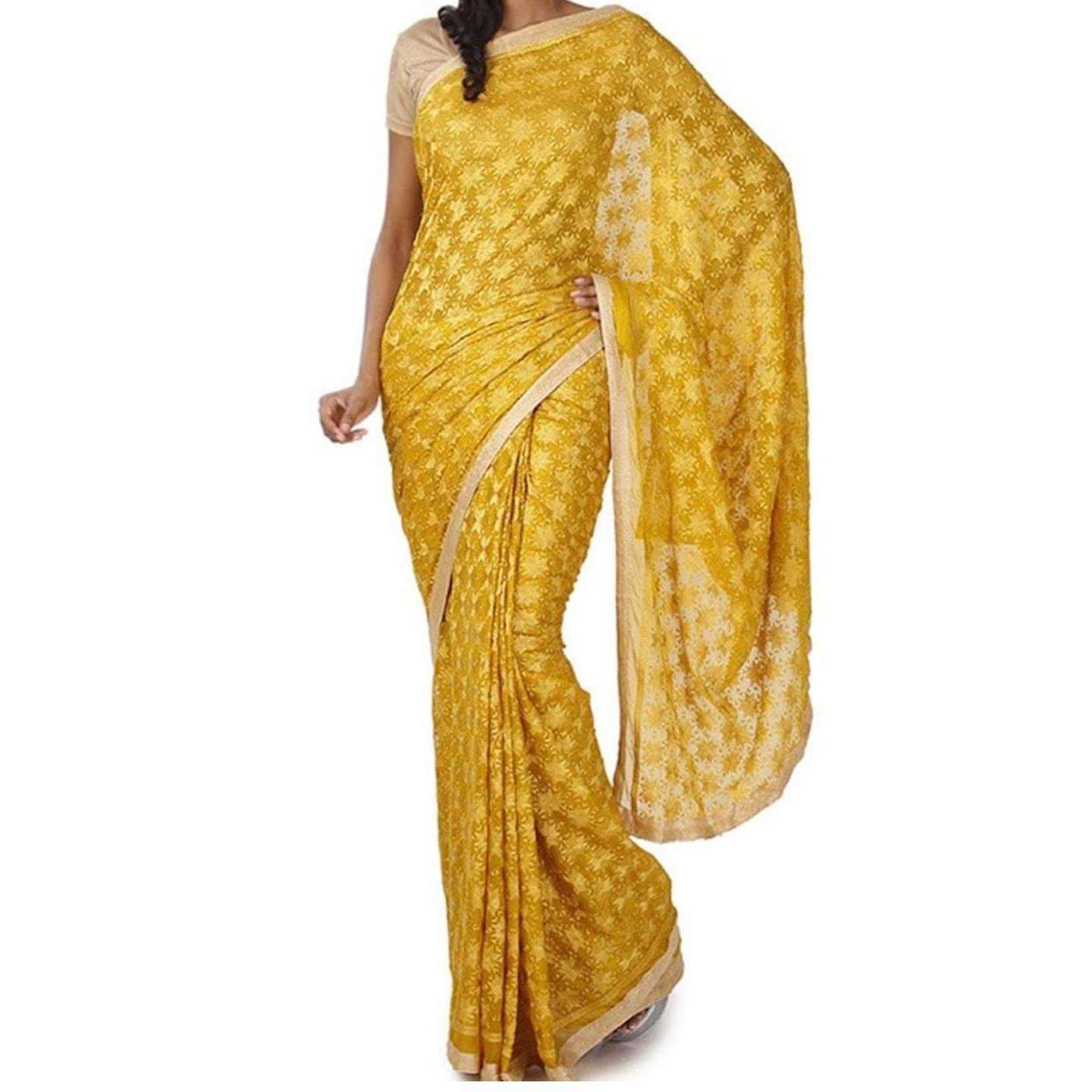 Phulkari Saree