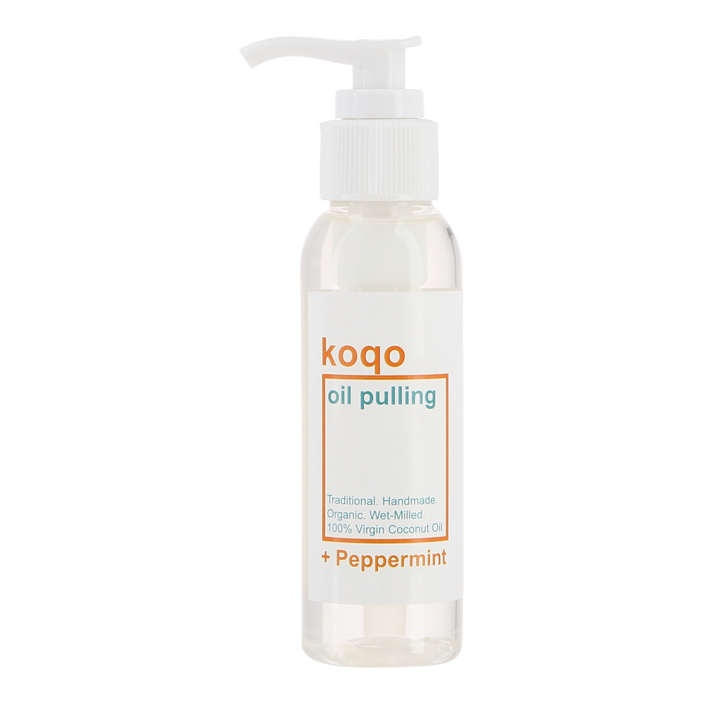 koqo Natural Mouthwash - Peppermint OIL PULLING 100ml pump
