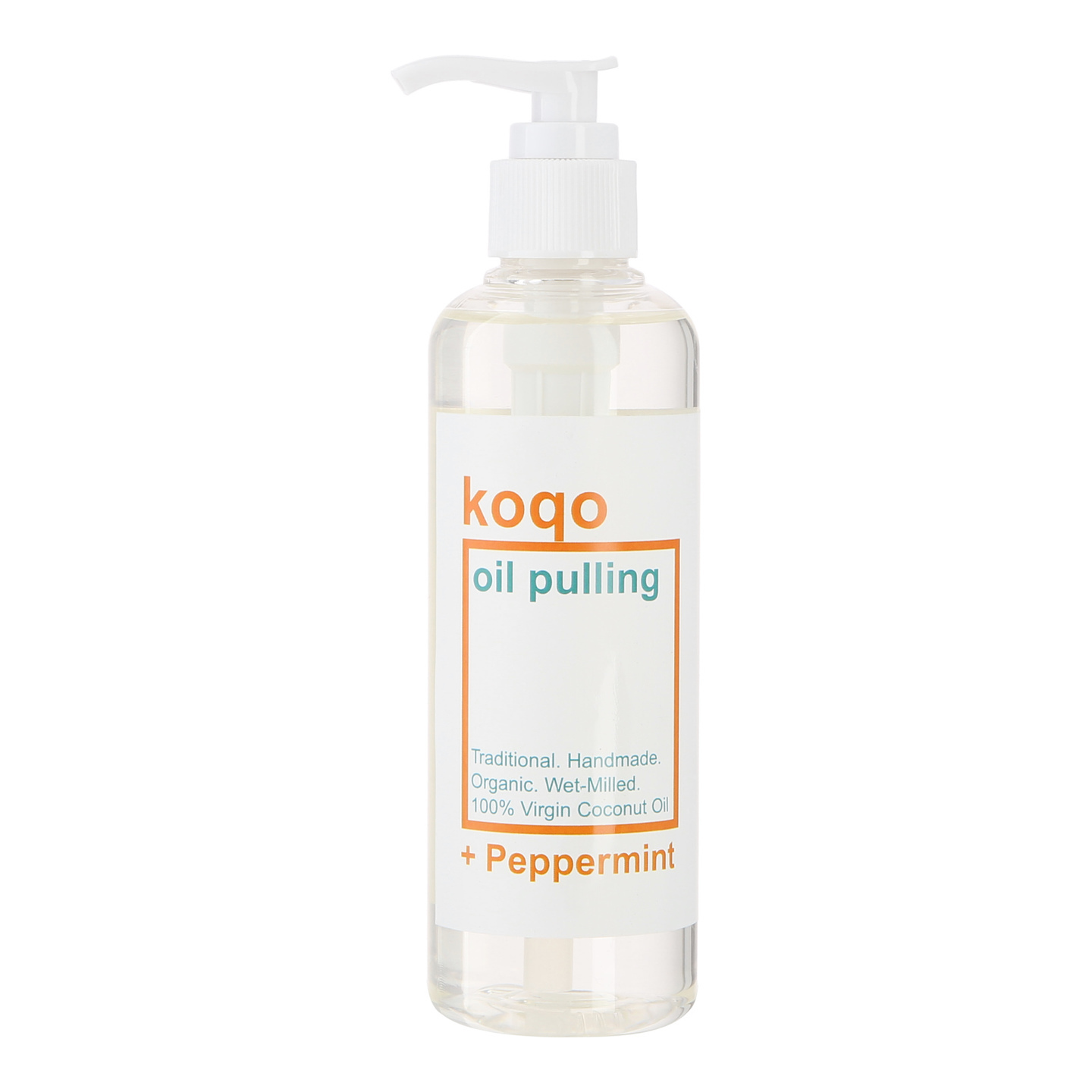 koqo Natural Mouthwash - Peppermint OIL PULLING 250ml pump