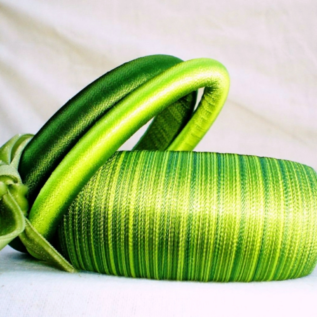 Green Silk Thread Bangles