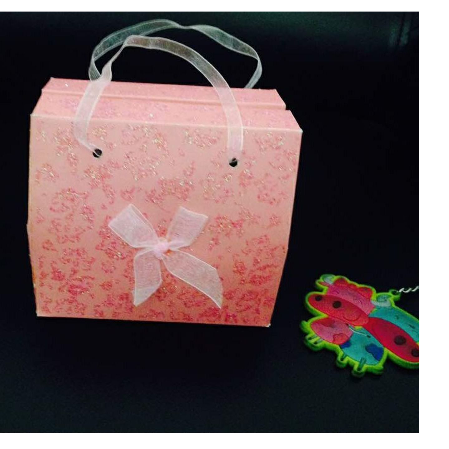Pink glitter box of 20 assorted chocolates