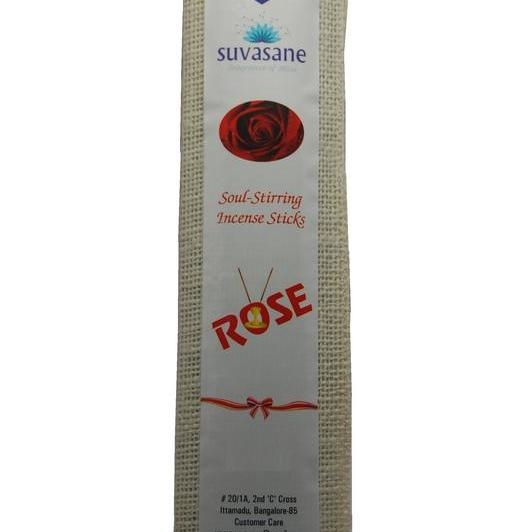 Rose Fragrance 60 sticks per pack Black 9 sticks in jute bag