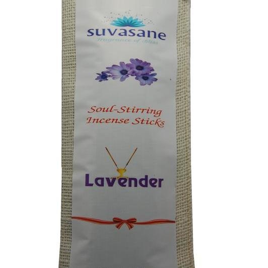 Lavender Fragrance 90 sticks per pack Black 9 sticks in jute bag