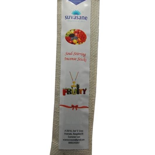 Fruity Fragrance 60 sticks per pack Black 9 sticks in jute bag