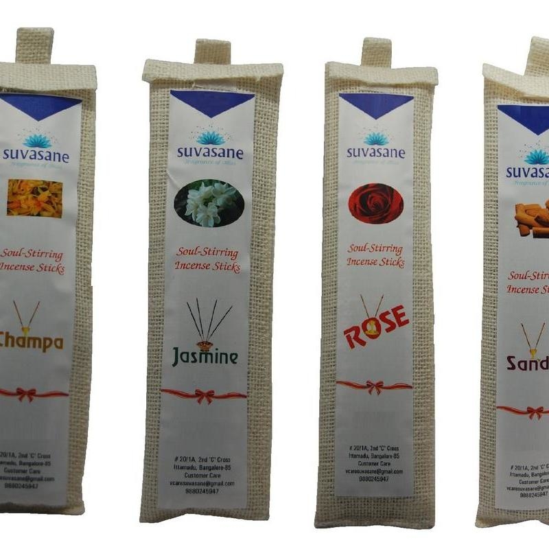 4 in 1 Fragrance 240 sticks per pack Black 9 sticks in jute bag