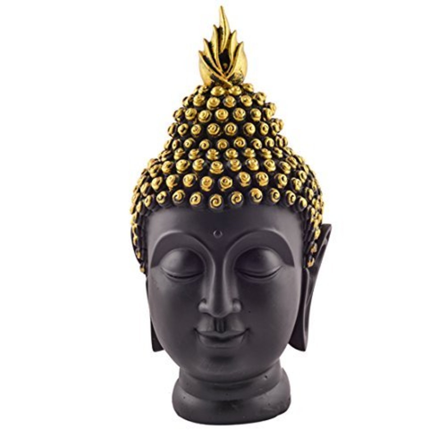 Buddha Face Head Statue Decorative Showpiece - 13 cm