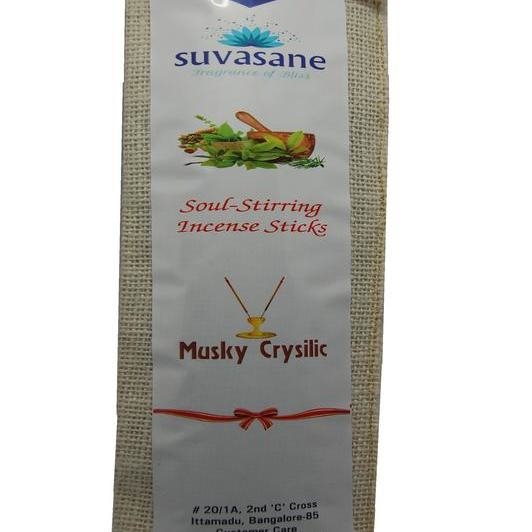 Musk perfumed 180 sticks 9 Flora  Masala incense sticks in Jute bag