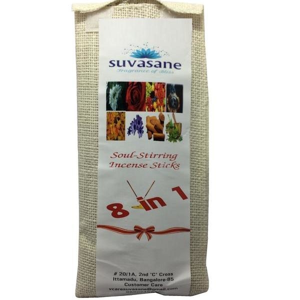 8in1 Fragrance 180 sticks per pack Black 9 sticks in jute bag