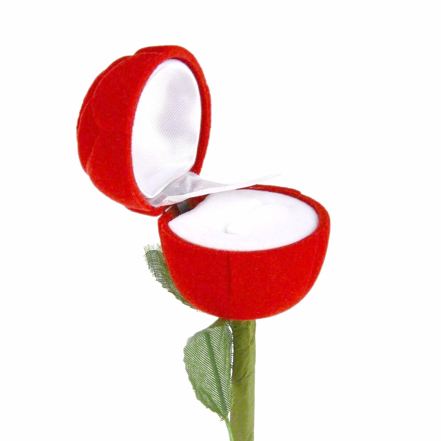 Suvasane Jewell Ring - Full Rose Jewellery Vanity Box Red Without Ring