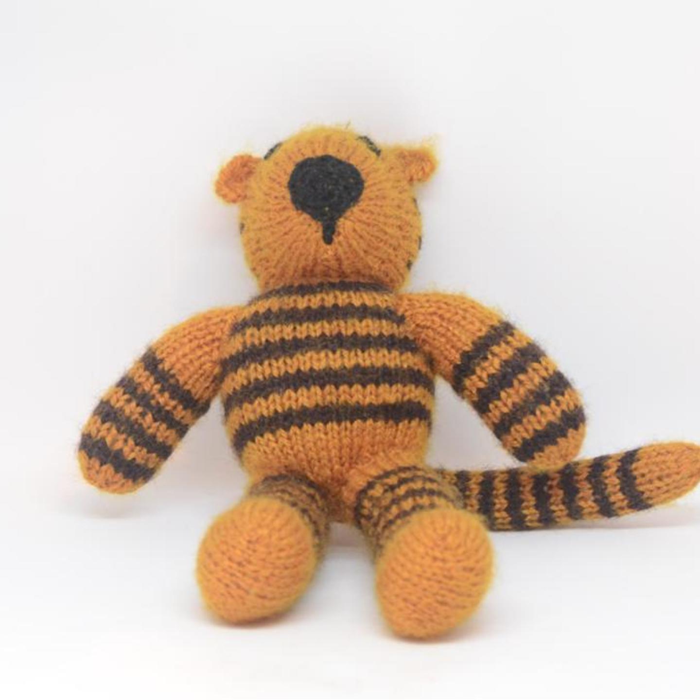 Hand knitted Tiger