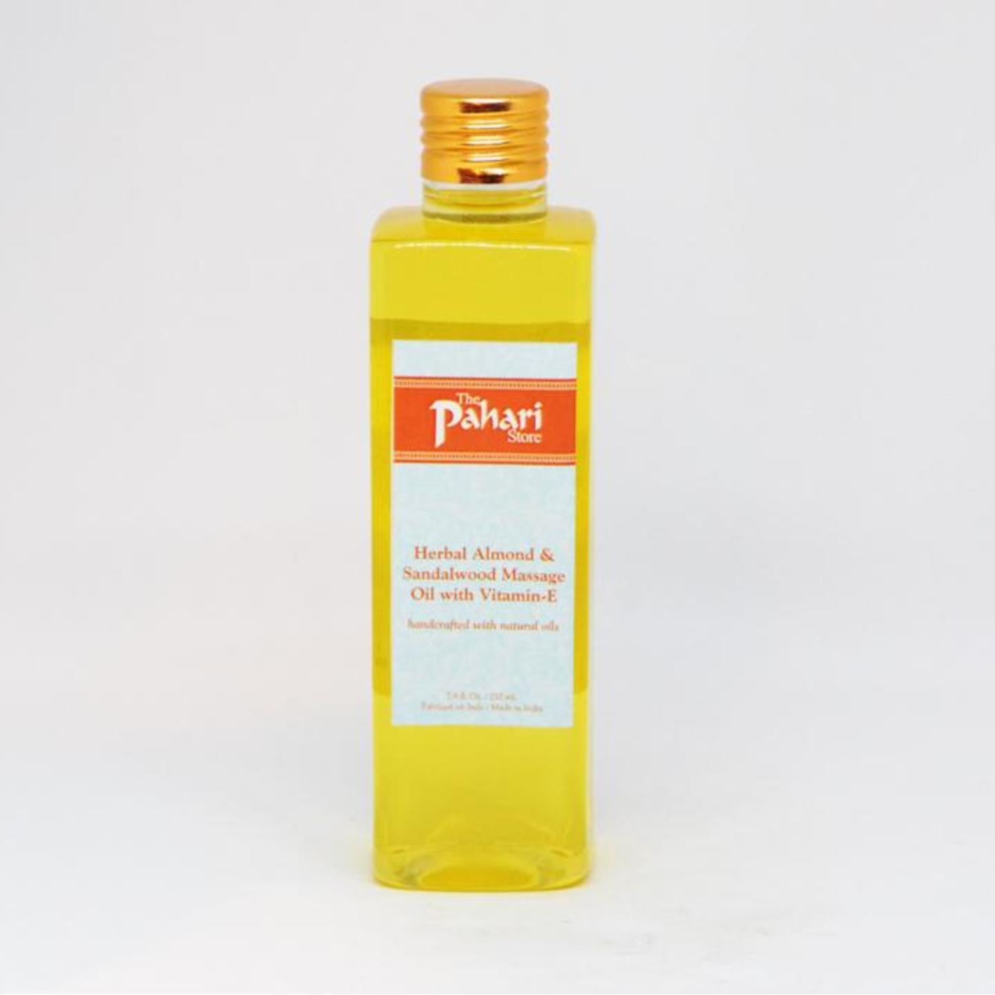 Herbal Almond & Sandalwood Body Massage Oil with Vitamin-e 210ml