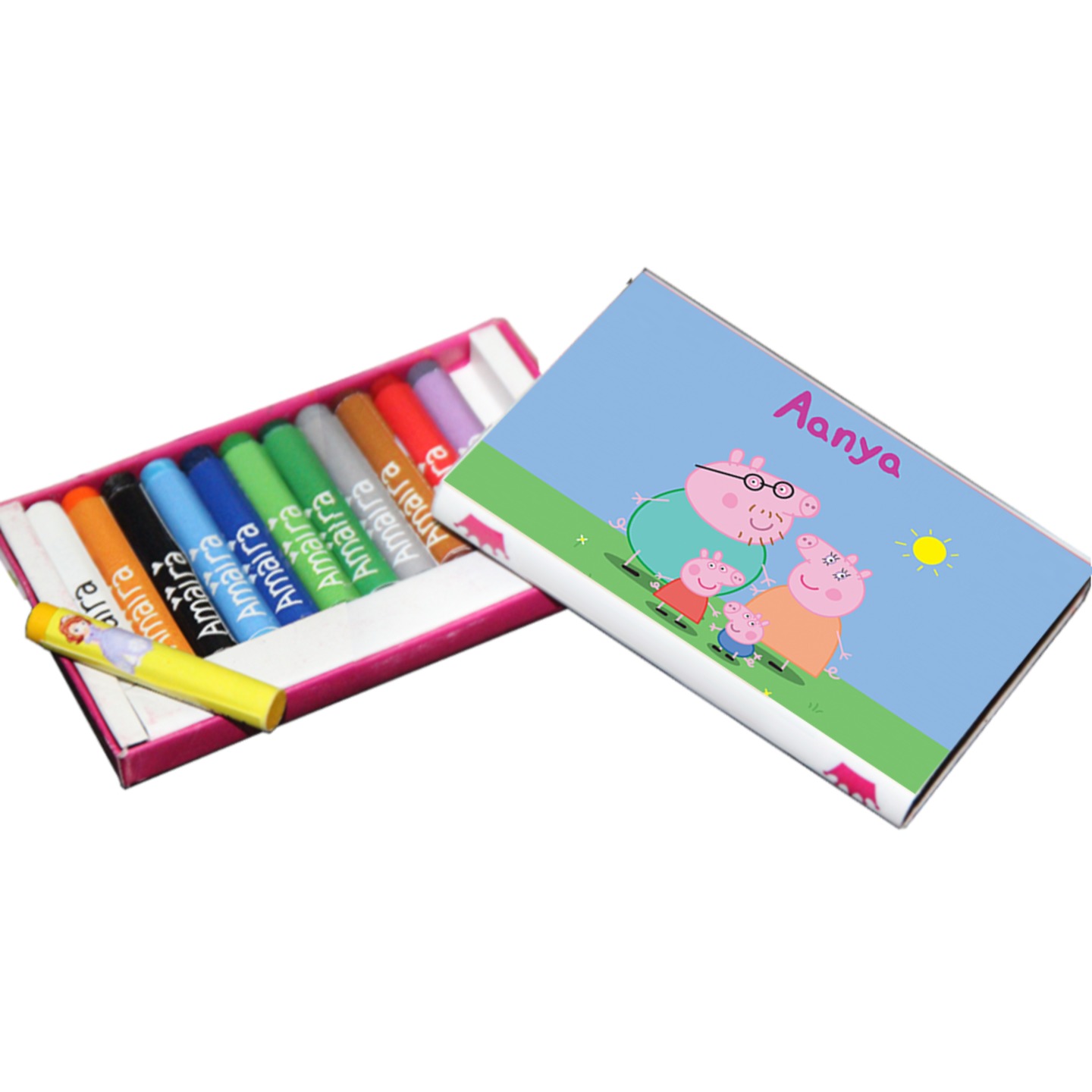 12 Piece Peppa Pig Crayon Set