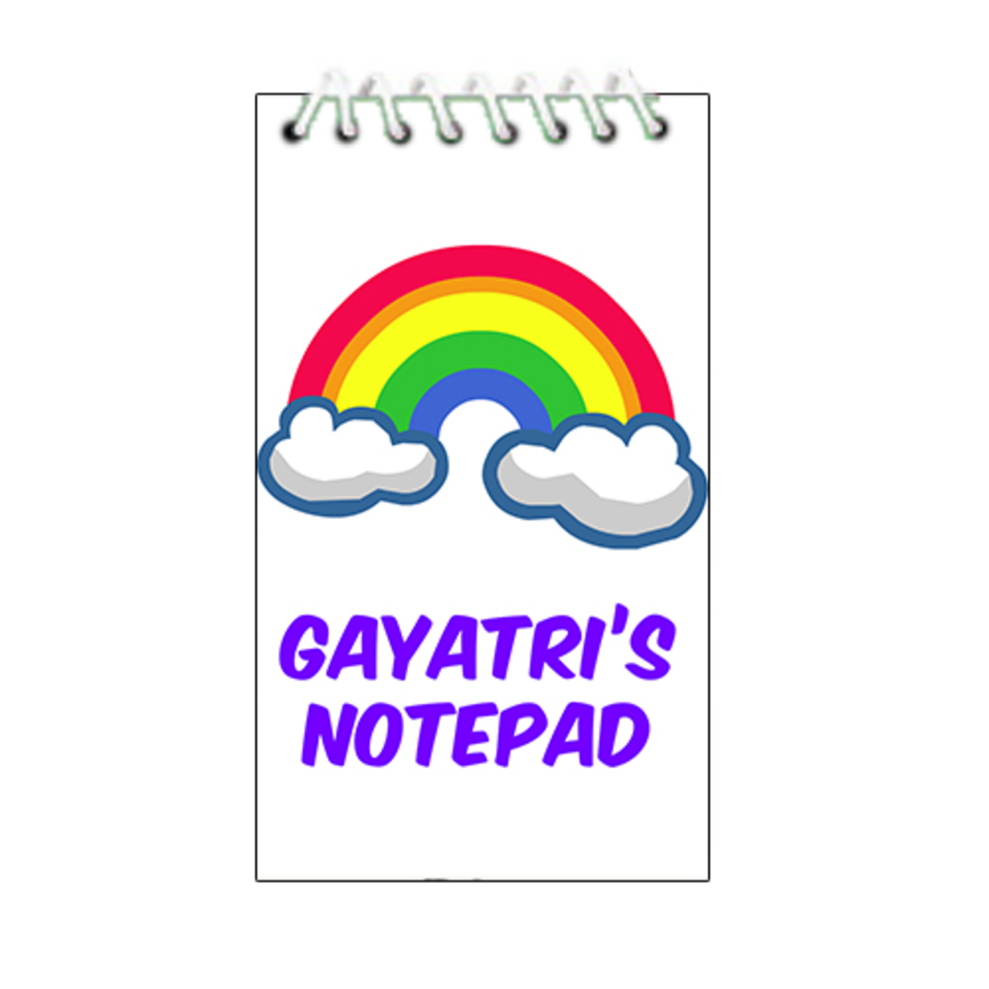 Rainbow Theme Notepad (A6 Size)