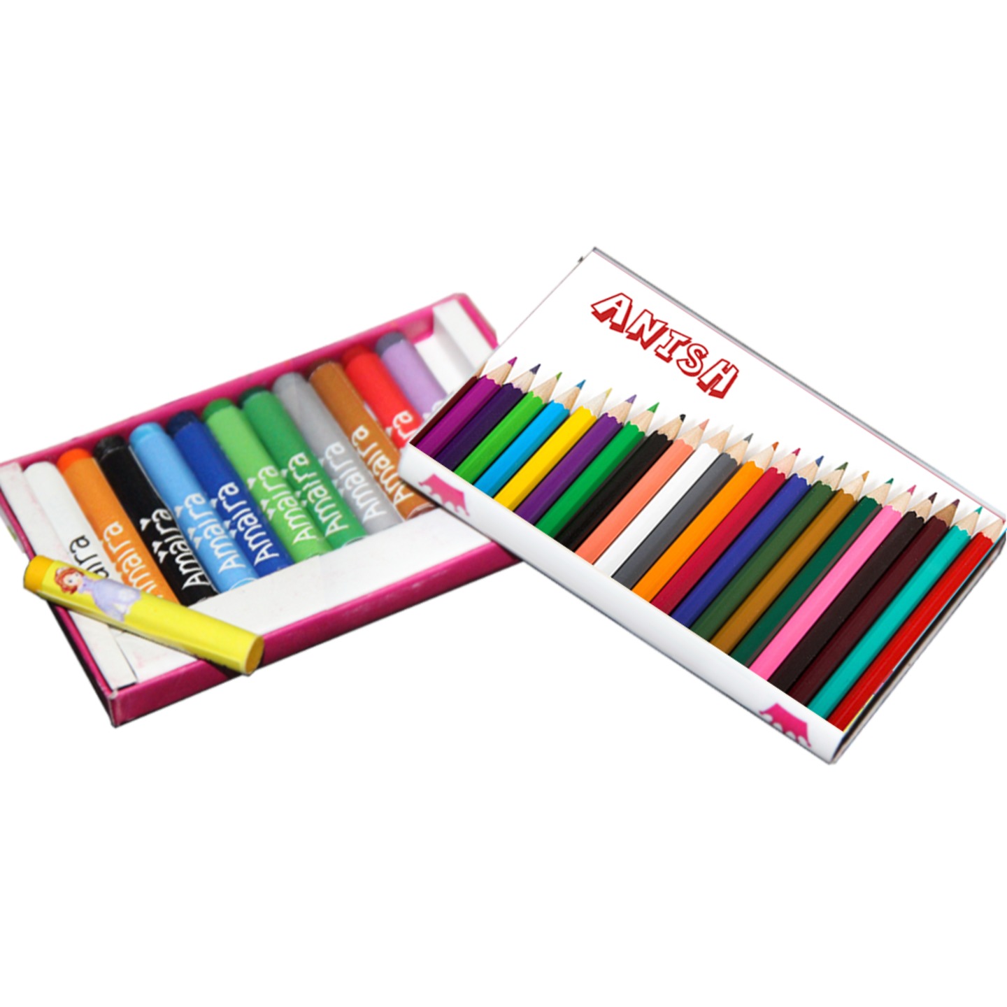 12 Piece Colours Crayon Set