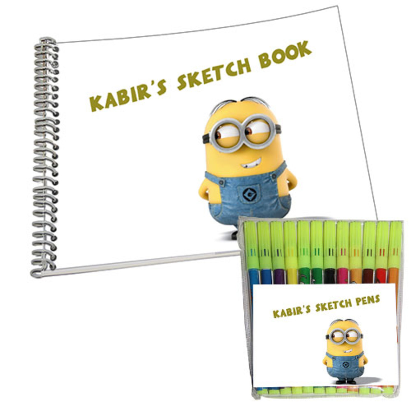 Minion Design Sketch Pen & Sketch Book Combo