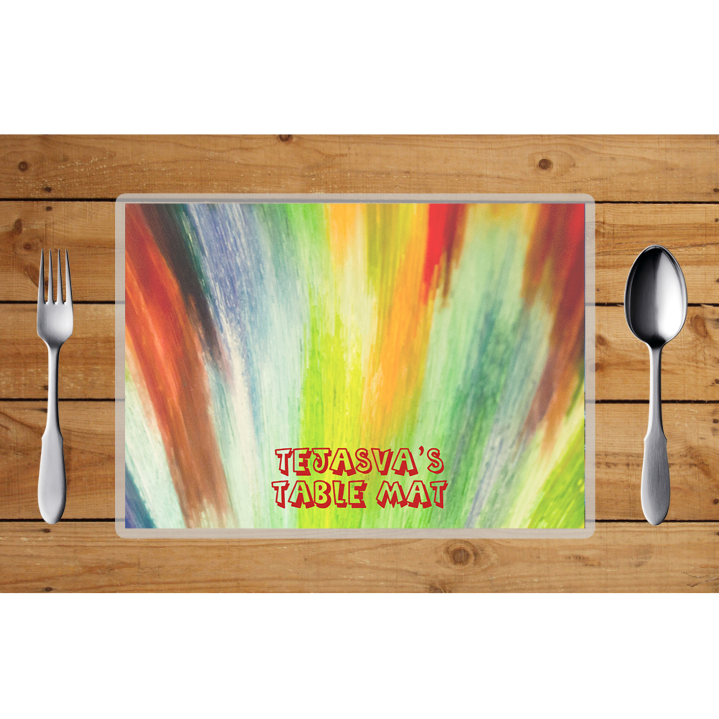 Multicolour Design Table Mat (Set of 2)