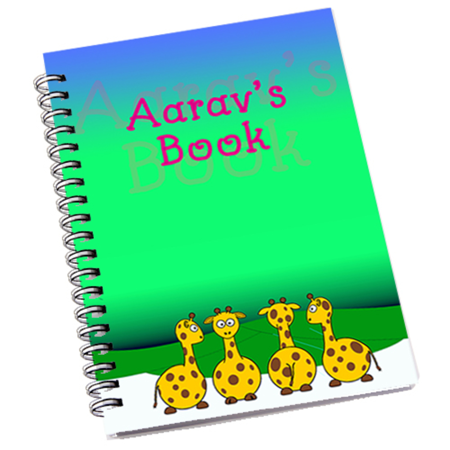 Giraffe Design Notepad (A4 Size)