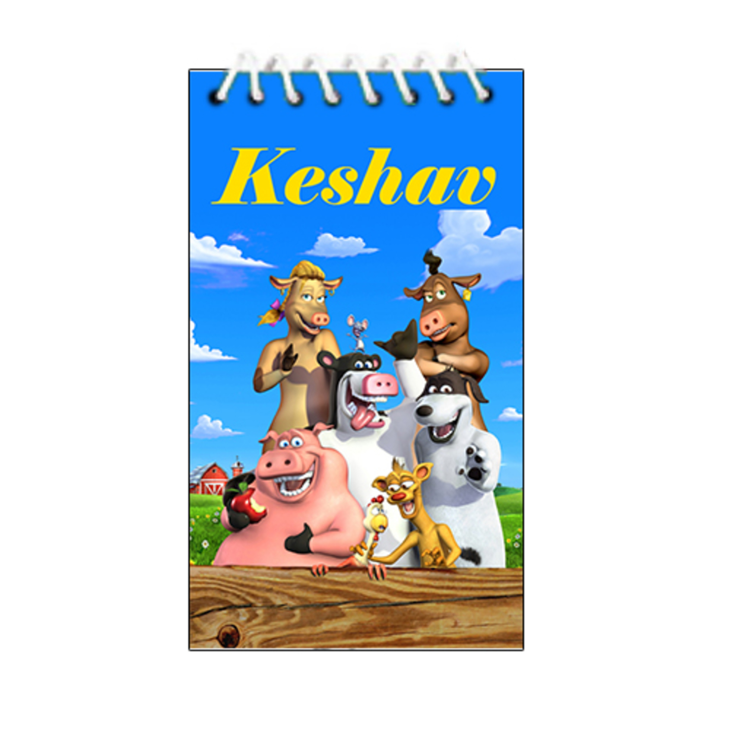 Barnyard Theme Notepad (A6 Size)