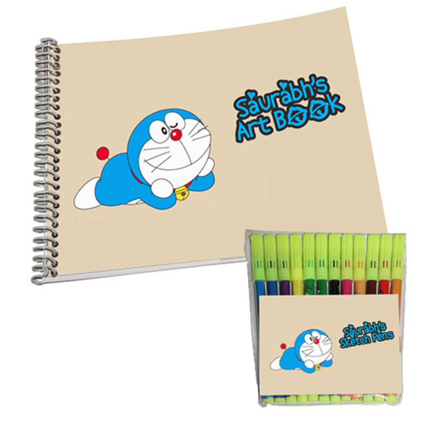 Doremon Design Sketch Pen & Sketch Book Combo