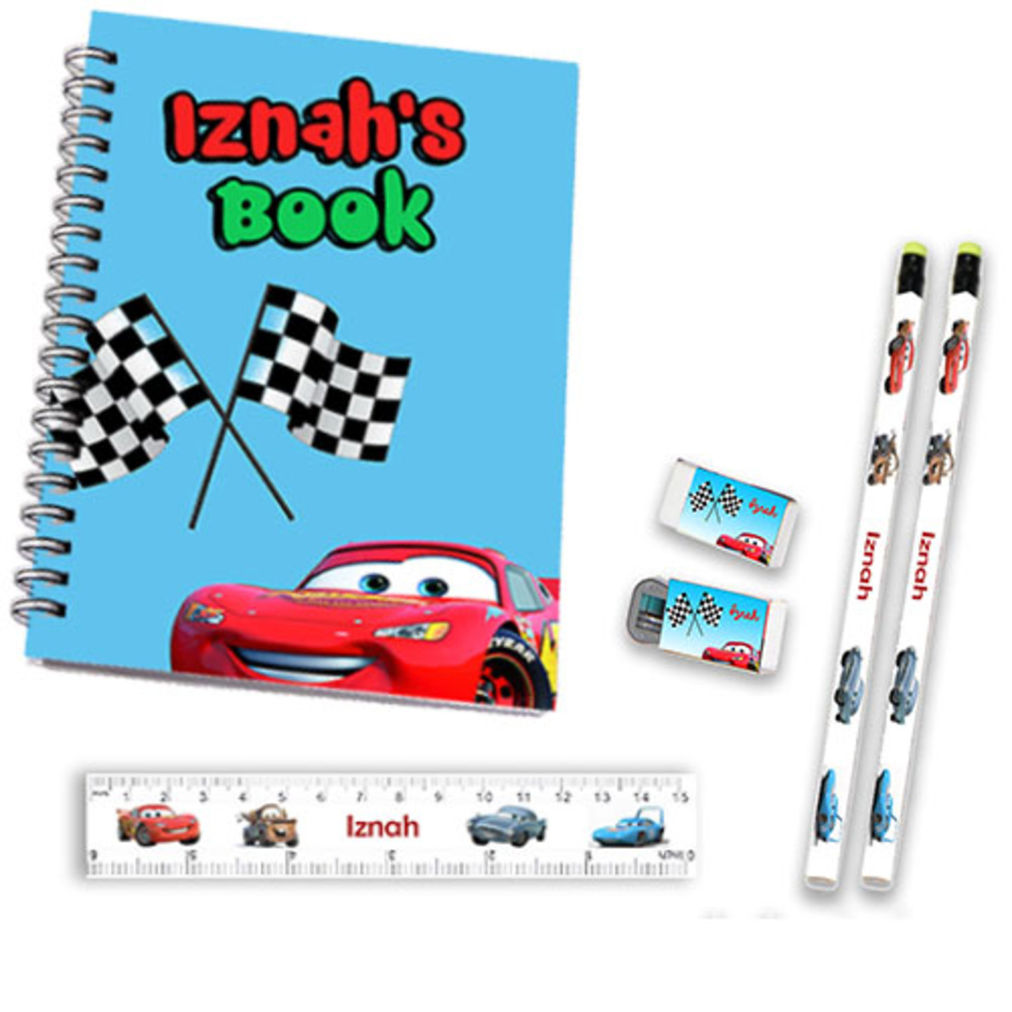 Cars Design Notebook Combo