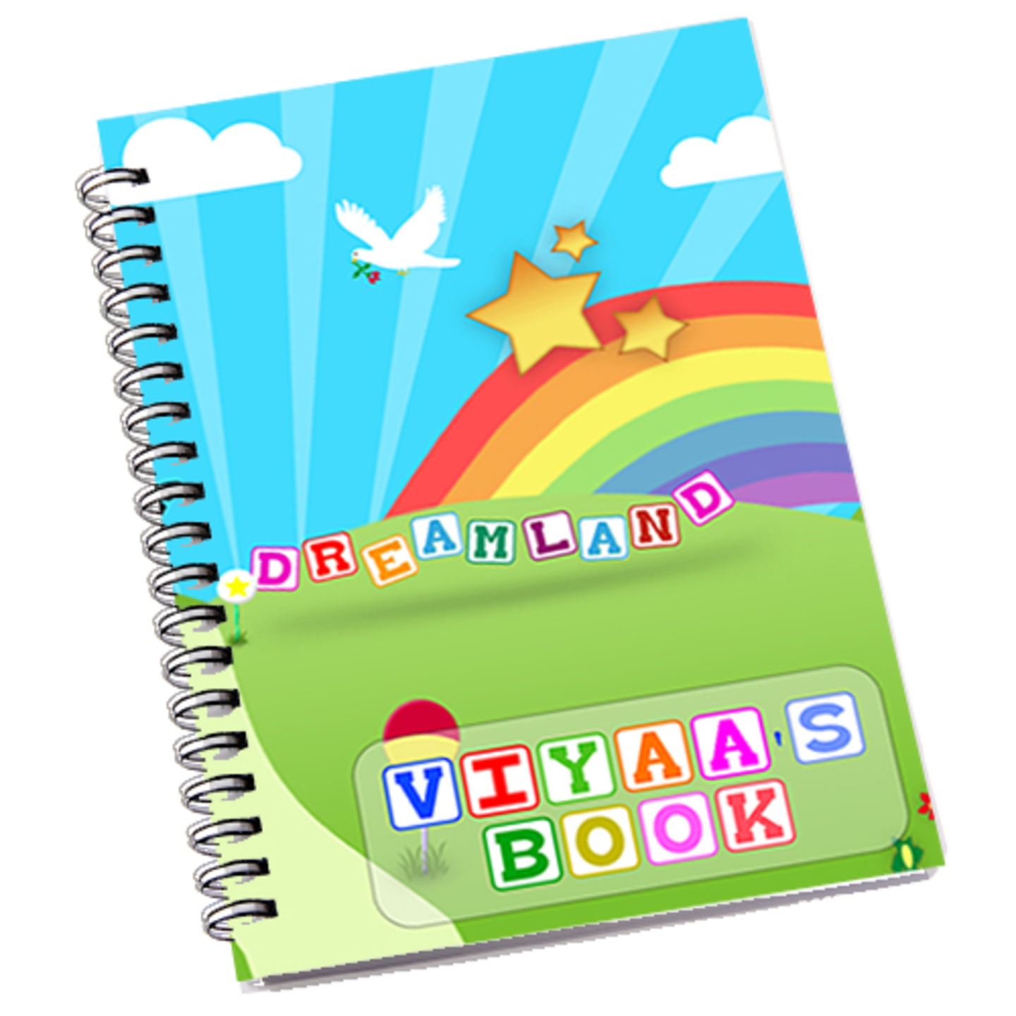 Rainbow Design Notepad (A5 size)