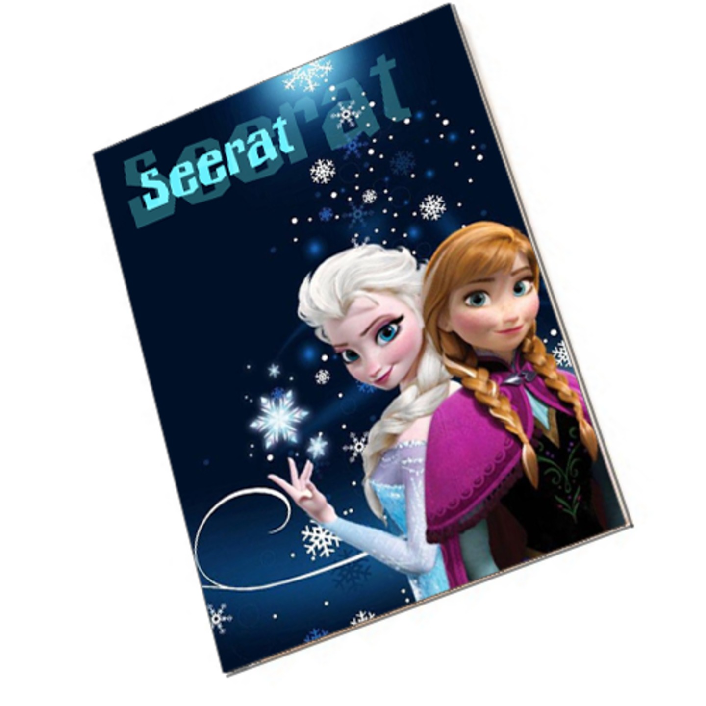 Frozen Theme Center Staple Notepad (A5 size)