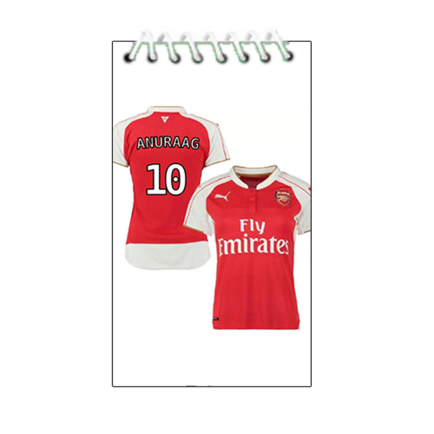 Arsenal Design Notepad (A6 Size)