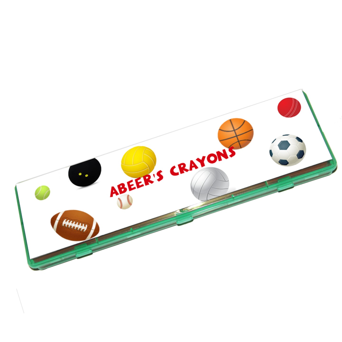 Sports Balls Design 25-Pc Crayon Set