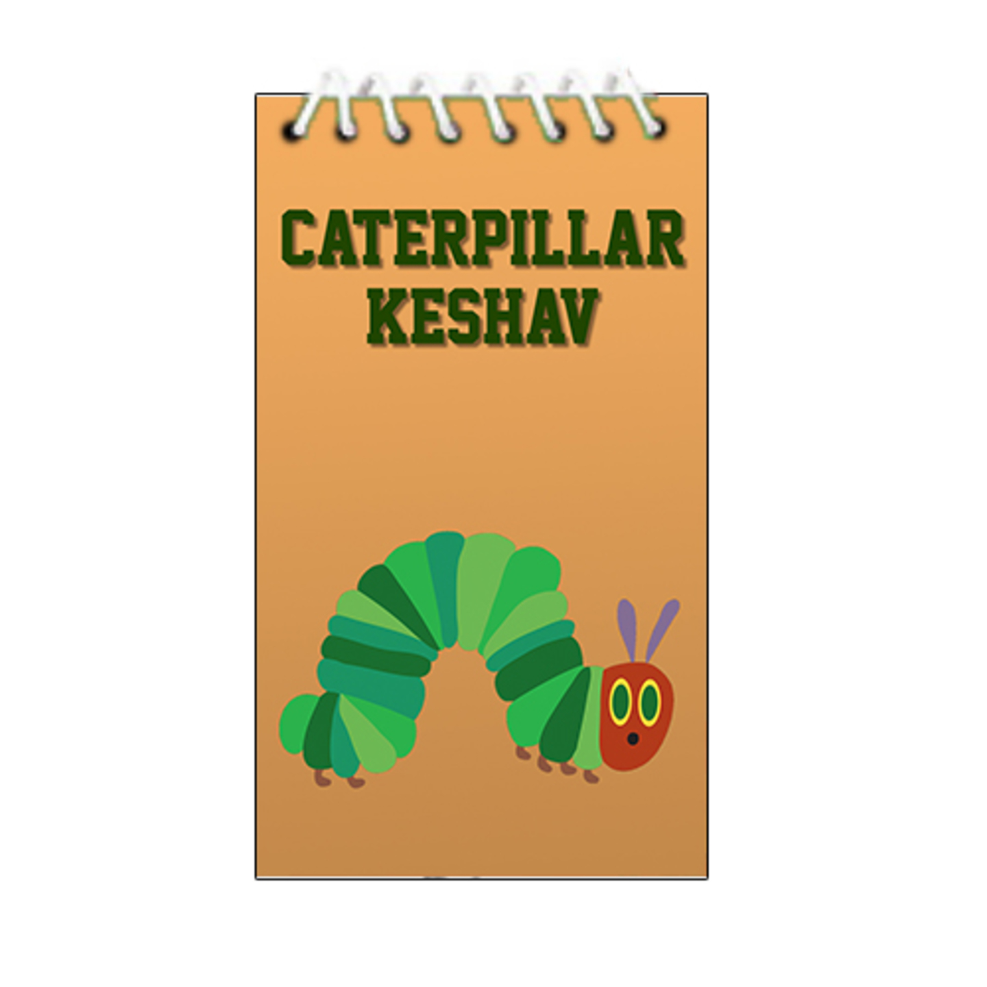 Set f 2 - Caterpillar Notepad (A6 size)