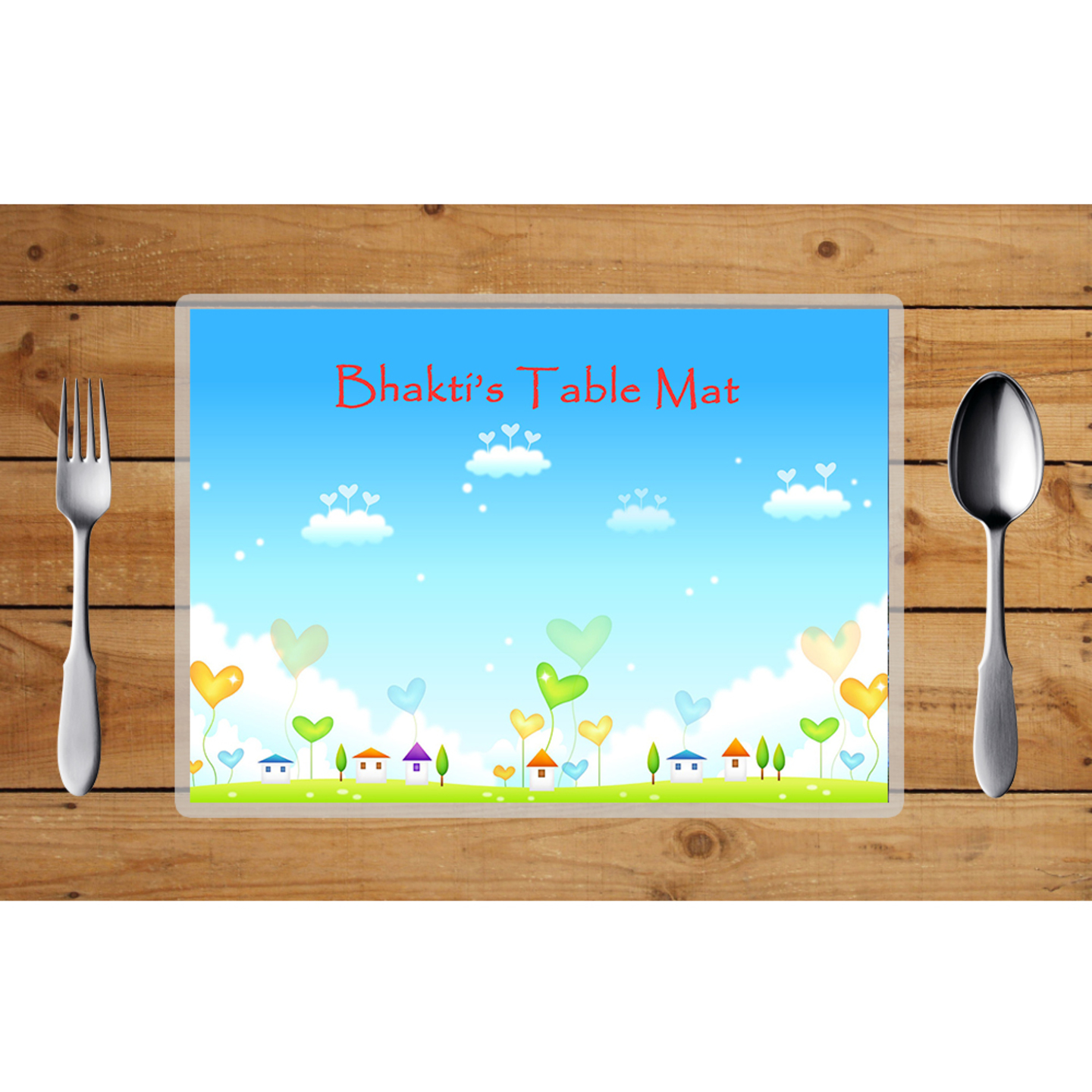 Little Hearts Design Table Mat (Set of 2)