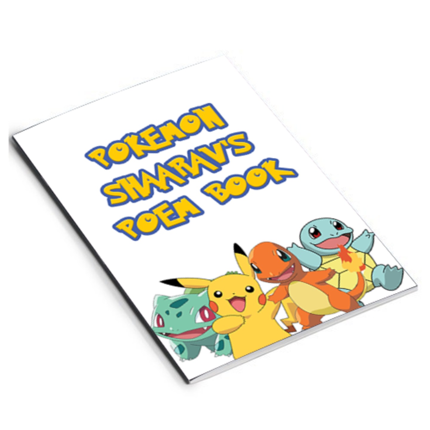 Pokemon Design Poem Book