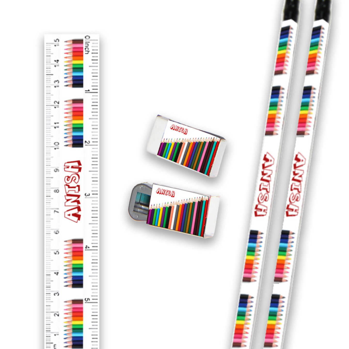 Pencils Design Stationary Combo Set