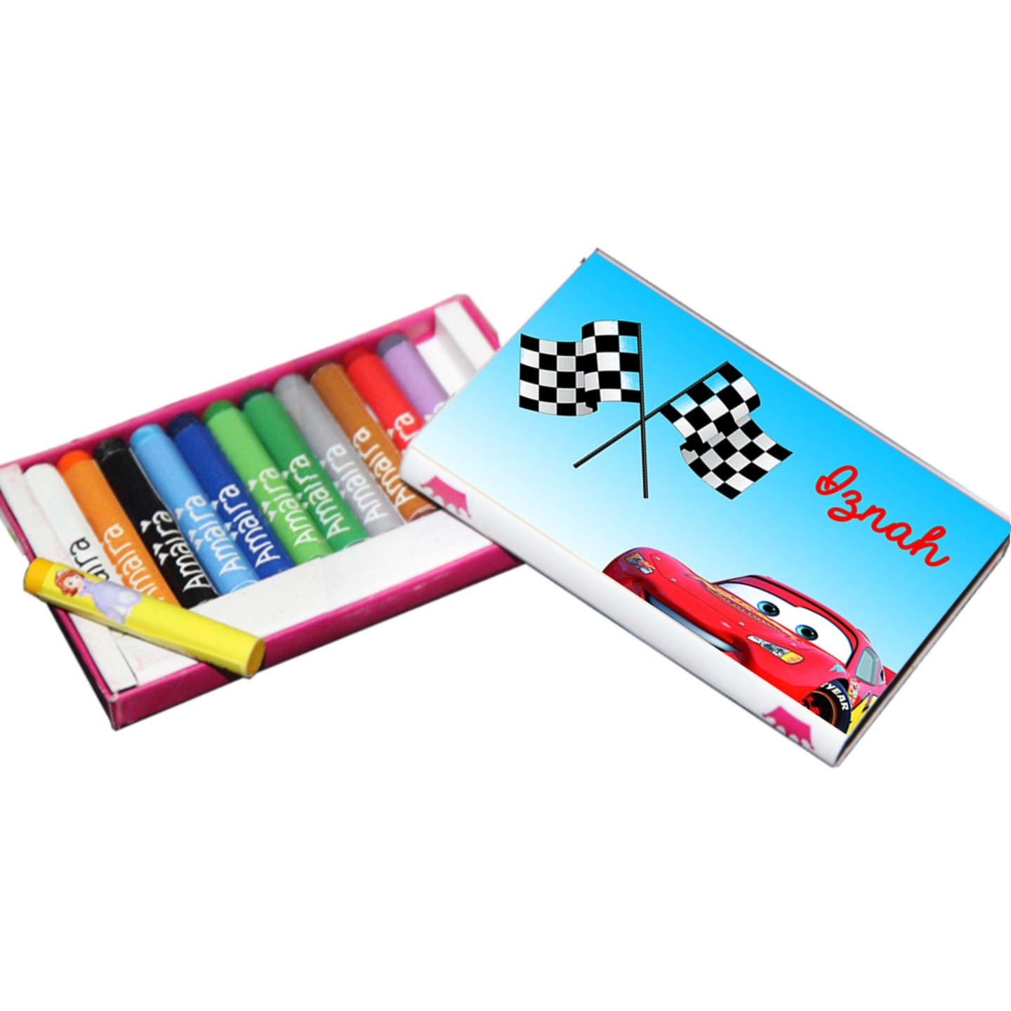 12 Piece Cars Crayon Set