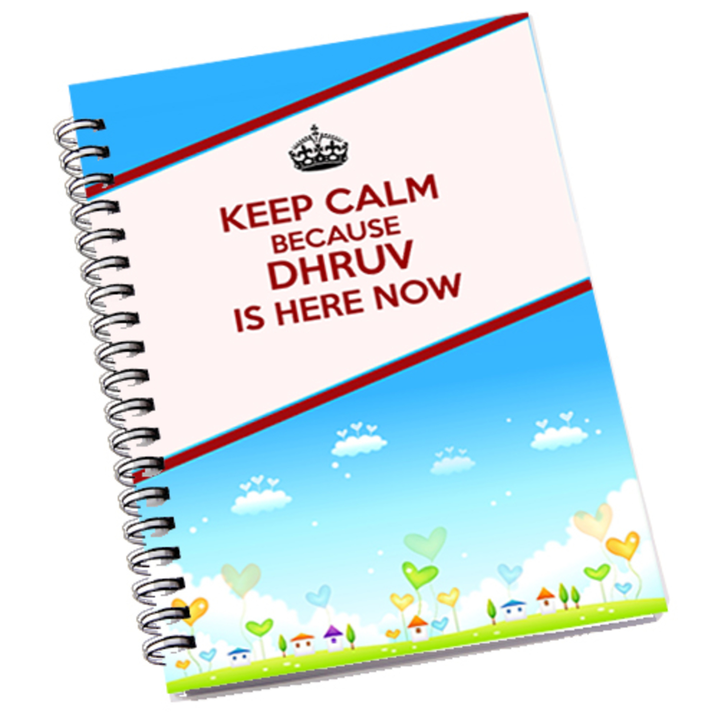 Keep Calm for Boys Design Notepad (A5 Size)