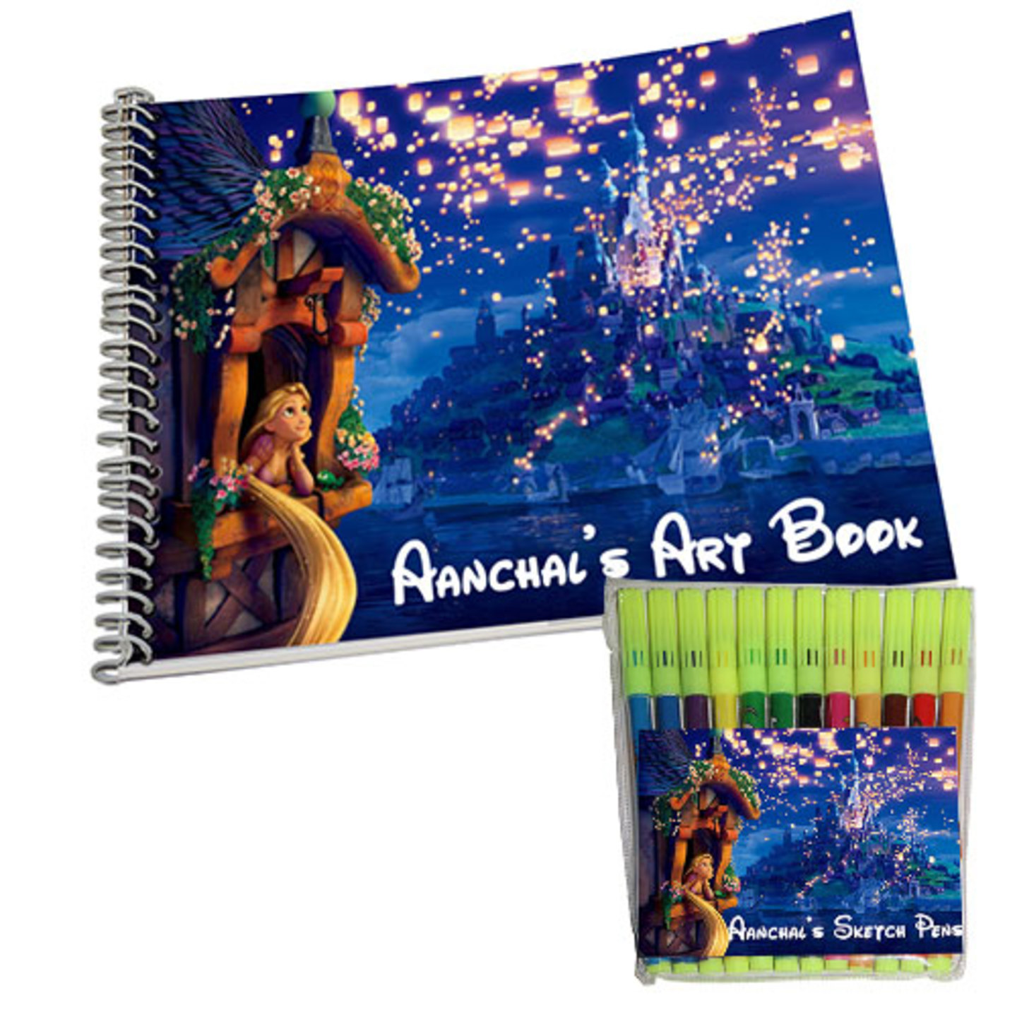 Rapunzal Design Sketch Pen & Art Book Combo