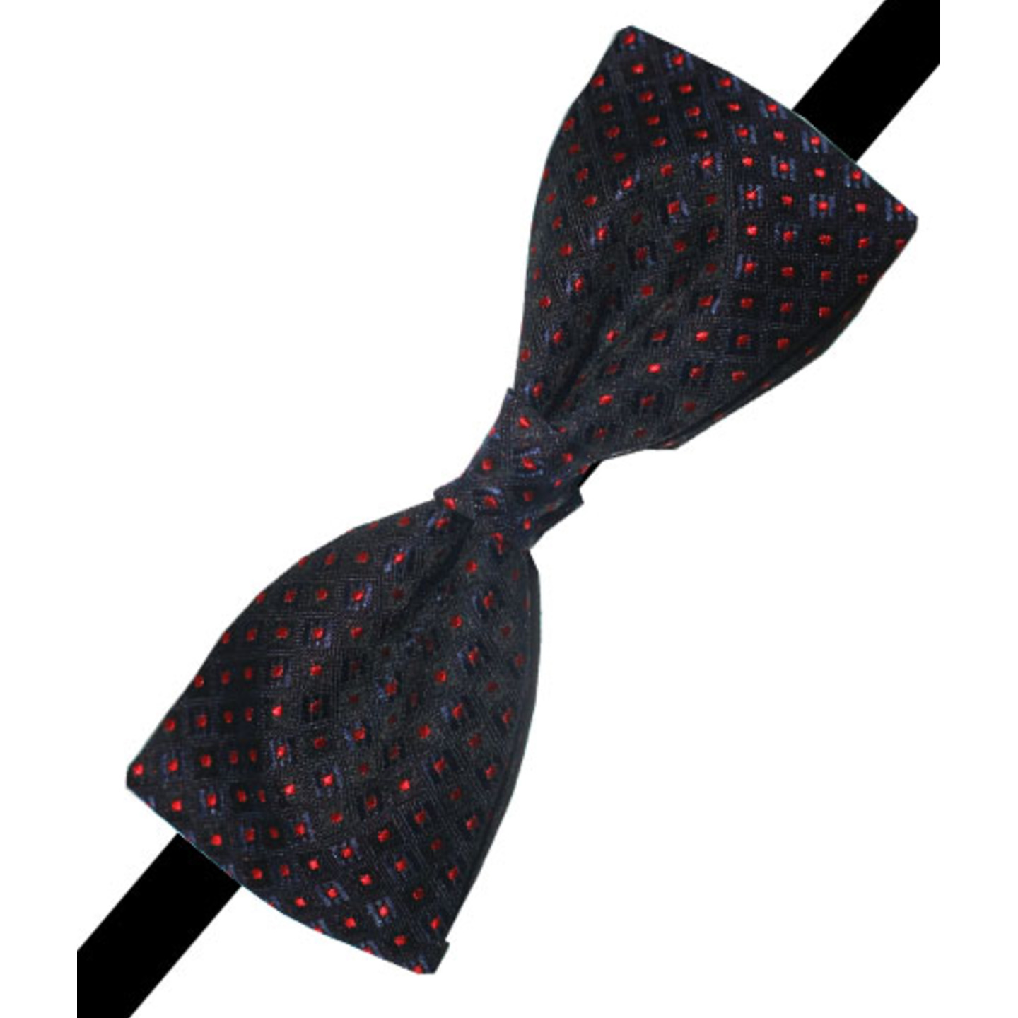 Navy Cross-Hair Bow Tie